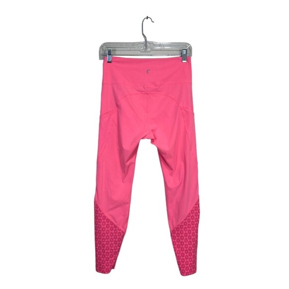 Zyia Women's Leggings Capri Pockets Pink Size 6-8 - Picture 2 of 8